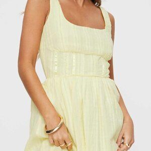 Princess Polly Lorinda Mini Dress Yellow